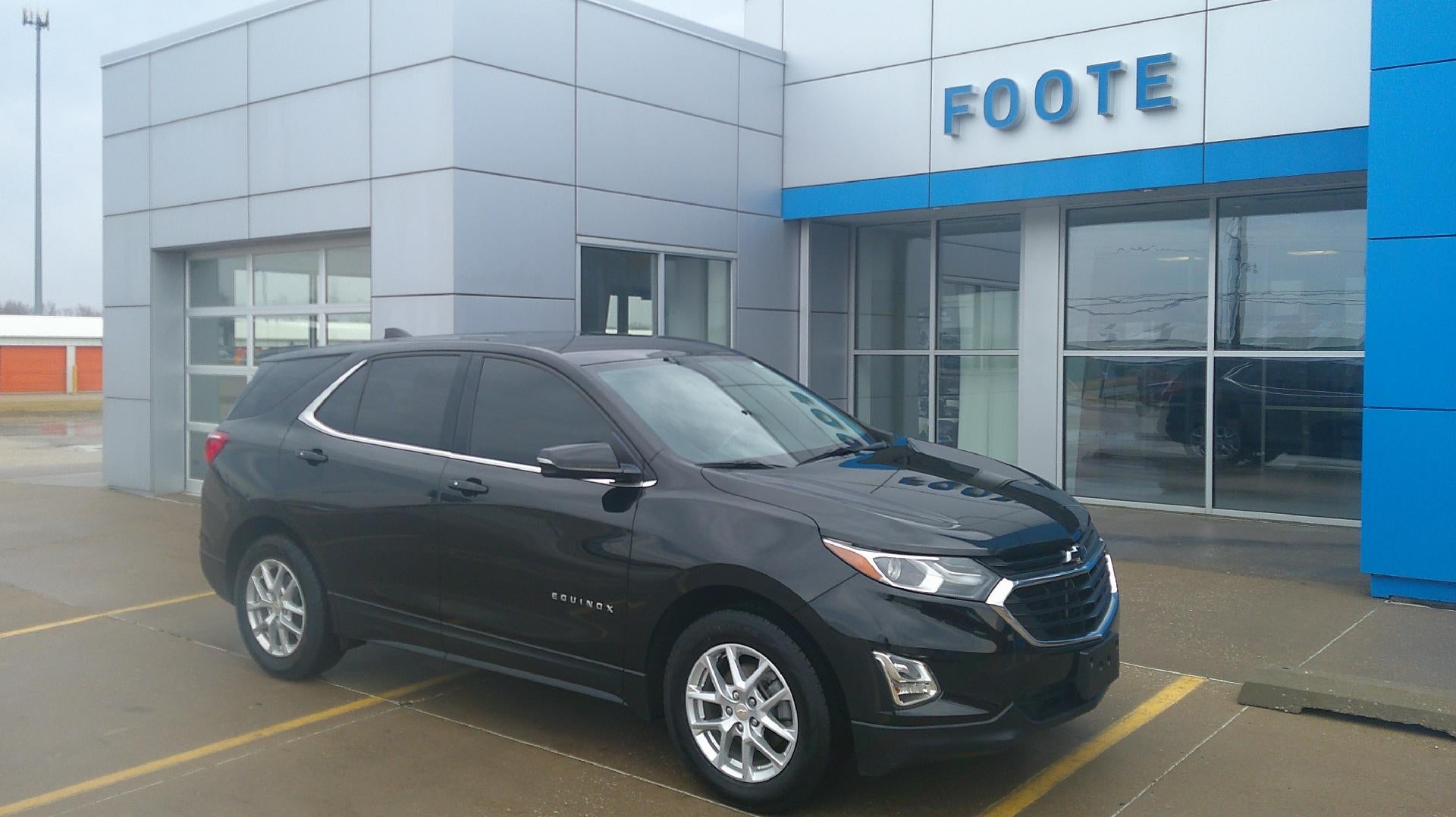 2021 Chevrolet Equinox LT in Mosaic Black Metallic — front three-quarter view