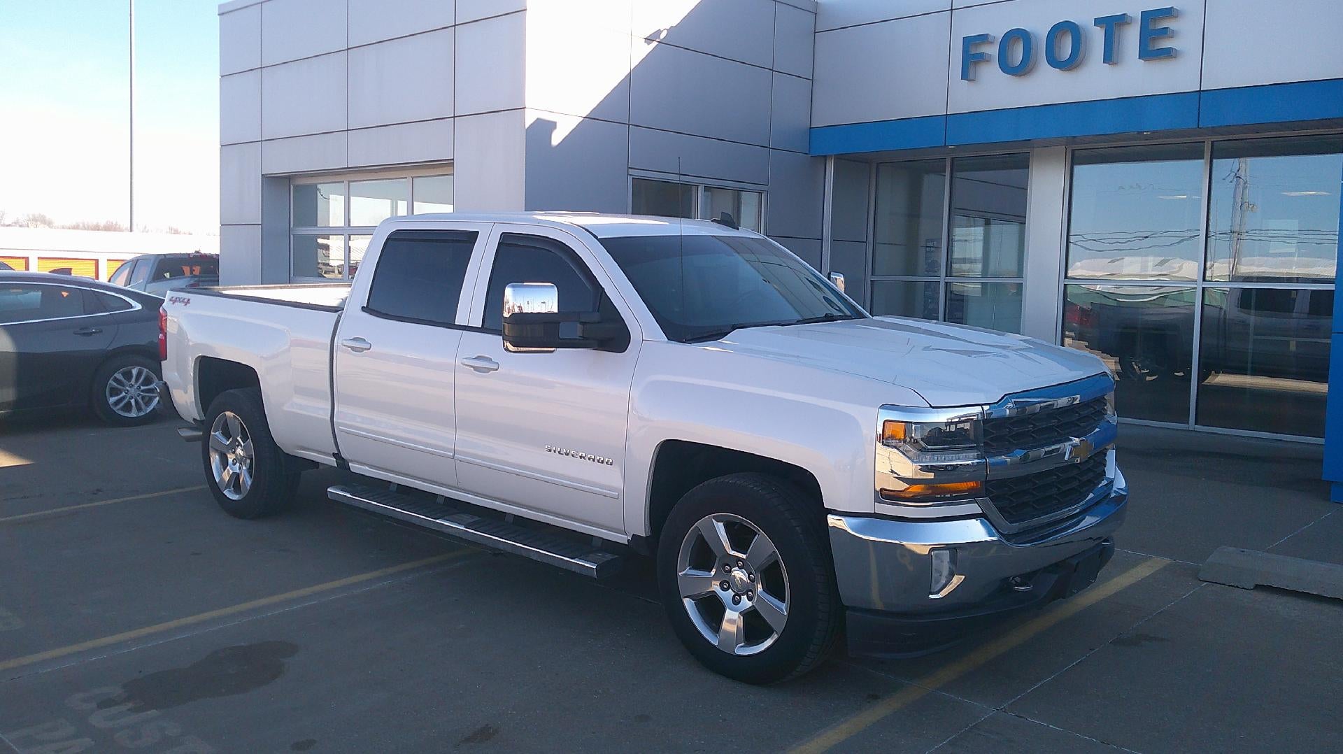 2017 Chevrolet Silverado 1500 LT in Iridescent Pearl Tricoat — front three-quarter view